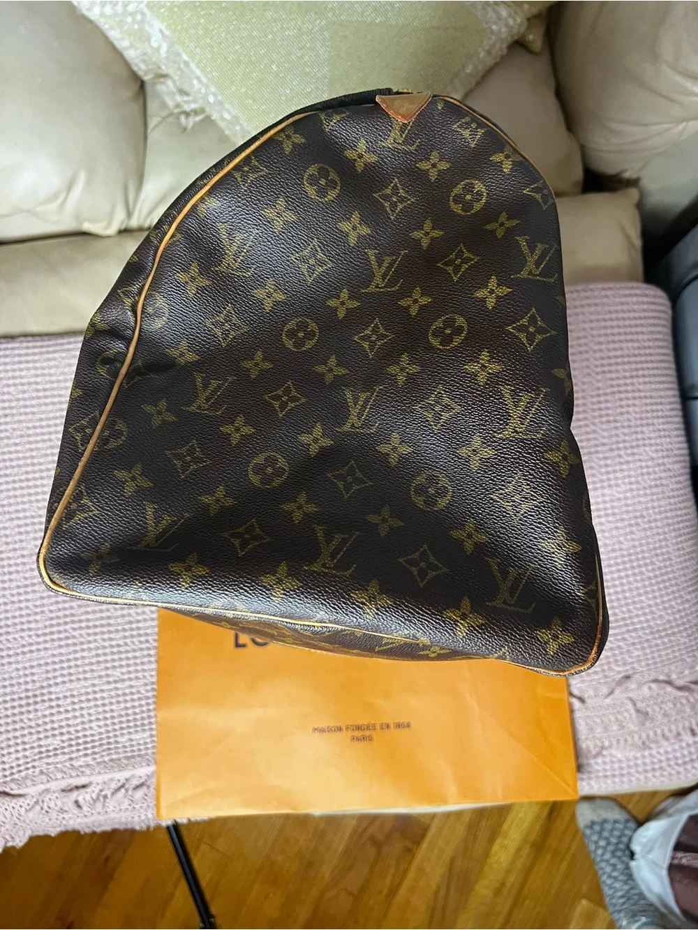 Louis Vuitton Vintage Keepall 55 Duffle Travel Bag